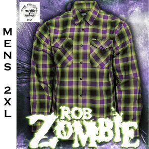 DIXXON FLANNEL x ROB ZOMBIE Flannel Shirt - Men's 2XL - Collab